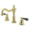 Kingston Brass KS1972PKL Duchess Widespread Bathroom Faucet W/ Brass Pop-Up, Brass KS1972PKL - alternate 1